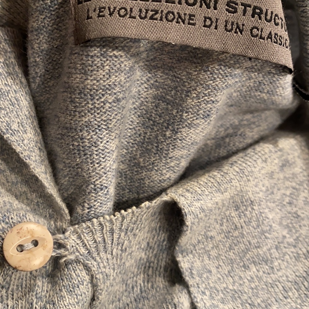 Le Collezioni Structure Collared Sweater Linen Mix - image 1